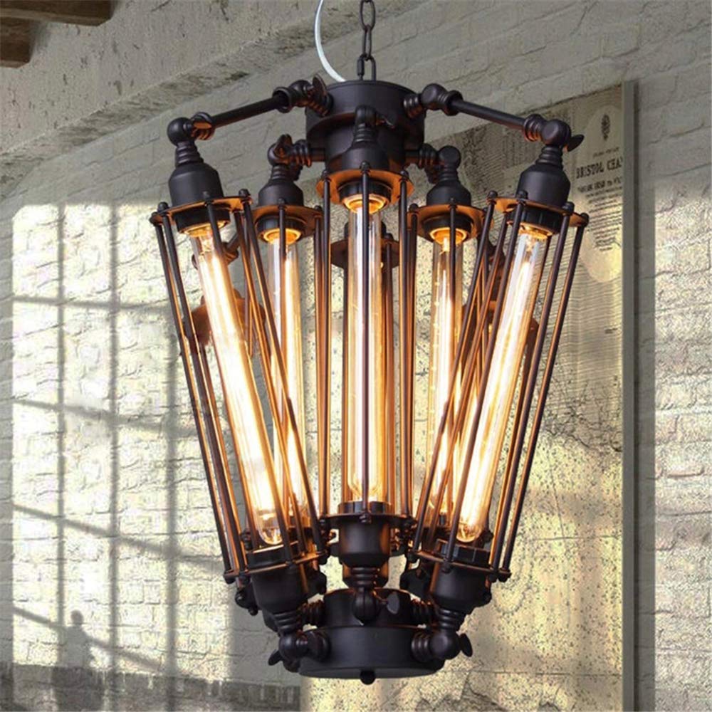 MORE CHANGE Industrial Retro Chandelier Light Vintage